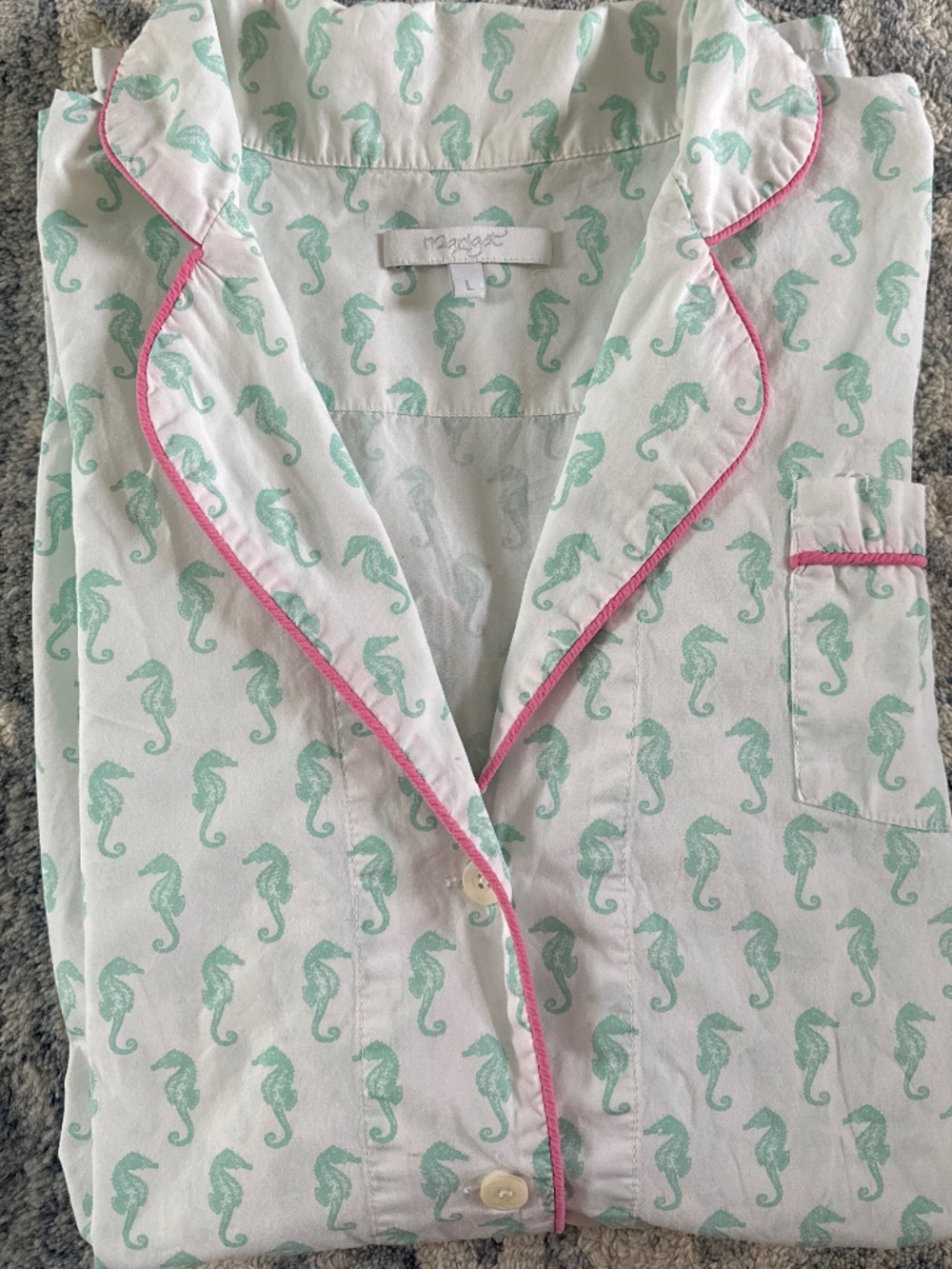 Marigot Lorient Block Print Nightshirt - Large